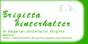 brigitta winterhalter business card